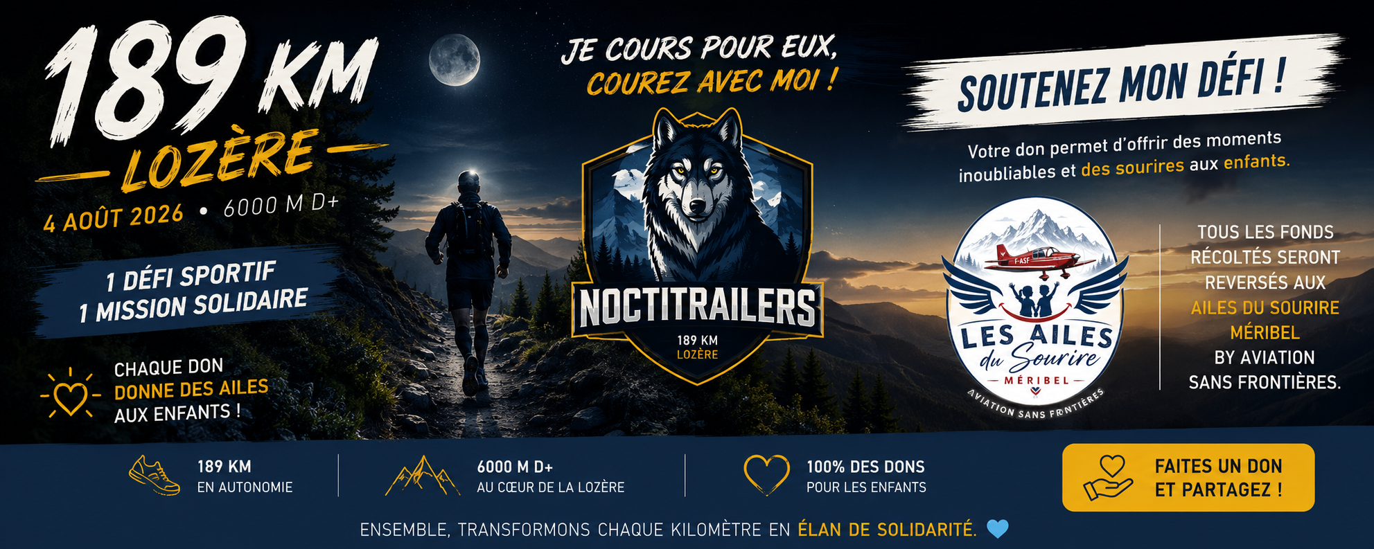 🏔️ 189,7 km pour donner des ailes aux enfants 💙